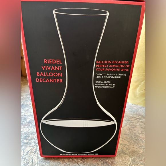 Riedel Wine Balloon Decanter New Crystal - Picture 9 of 10